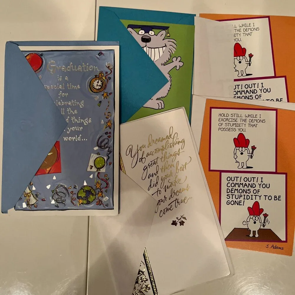 Graduation Cards (Lot of 5 Cards)‎ (2 from Dilbert)